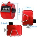 2 Pack Hand Tally Counter 4 Digital Click Counter For Sport Row School Event    