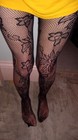 4 Vintage Nylon Pantyhose Stockings Awesome Fish Nets  Preowned Used Crafts
