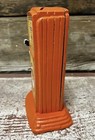 Oilzum Gasoline Orange Mini Gas Pump 6 5    Tall Metal Penny Coin Bank