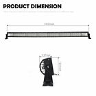 52inch 3500w Tri Row Led Work Light Bar Off Road Spot Flood Combo Driving Suv 50
