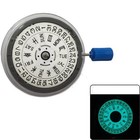 Seiko Nh36a White Automatic Mechanical Movement Blue Lume Crown 3 0