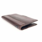 Filofax Brown Leather Personal Organizer 6 Ring Planner Binder Vintage Japan