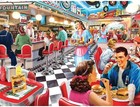 Bits And Pieces     50   s Diner Jigsaw Puzzle For Adults     Retro American Nos