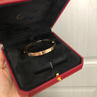 Bracelet Sterling Silver Rose Gold Color 6 1mm Bracelet  No Stone Size 19   Box