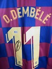Ousmane Dembele Signed Barcelona  11 Jersey Beckett Witness Autographed L