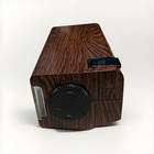 Vtg Copal Model 229 Woodgrain Flip Clock With Date time Works Japan Prop Retro