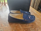 Men s Nfl Team Color Big Logo Moccasin Slippers House Shoes Large