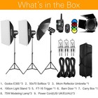 Godox 3pcs E300 300w Strobe Studio Flash Light Kit  Godox Ft-16 Flash Trigger