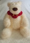 Vtg Gund 18  Large Cream Schlepp Bear Plush Christmas Spin Master