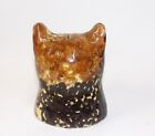 Antique Roseville Novelty Art Pottery Yellow Ware Cat Head Coin Bank