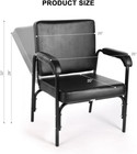 Black Auto Recline Barber Chair Salon Shampoo Styling Hair Spa Beauty Equipment