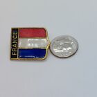 France Flag Shield Pin Lapel Enamel Collectible Vintage