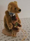 Handmade Little Gem Miniature Brown Teddy Bear   Baby 3  Tall  Incredible Detail