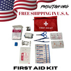 First Aid Kit Med Pack Medical Emergency Trauma Bag Survival Box Pouch Case Road