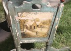 Antique Folk Art Baby Cradle With Hand-painted Scenes  Swedish  Circa 1800s