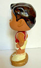 Vintage  1960 s Japan Big 7  Basketball Player Bobblehead Red 00 Nodder Doll