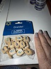 Wooden Dreidels  Lot Of 10 Spinning  Small Wood Hanukkah Toy Tops  New