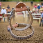 Oxbow Round Rawhide Western Stirrups