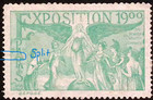 1900 Paris Exposition Art Science Industry Green Poster Stamp 1 1 8 X 1 5 8 