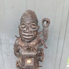 18   9   8  African Traditional Male Nkisi Nail Fetish Statue  Congo Tribal Art 