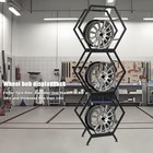 78x68x39cm Garage Wheel Rim Rack Stackable Car Hub Organizer For Car Repair Shop