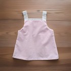 Vintage Mothercare Toddler Girls Anchor Dress Pink white Sleeveless Size 3t