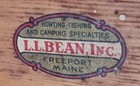 Very Nice Vintage Antique Wooden L l  Bean Inc  Folding Pack Snow Sled Christmas