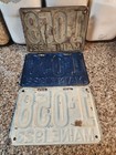 Set Of 3 Matching Antique Maine License Plates  1921  1922   1923 Tag 1-058