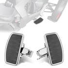 Aluminum Wide Anti-slip Driver Floorboards For The Can-am Horizontal Bar Chrome