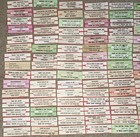 Large Lot Of 150 Original Jukebox 45 Record Title Strips  p68