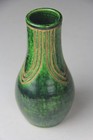 Vintage Japanese Raku-ware Green Shakutate For Tea Ceremony Signed  - Read 