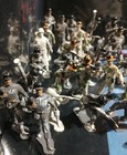Vintage 1960s Louis Marx Ww2 World War 2 Ii Gray German Soldier 60mm Figures Lot
