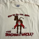 Rare Vintage 80s Shree Rajneesh Osho Tee The Bhagwan Cult Leader Size Xl