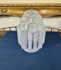 Vintage Style Art Deco Skyscraper Frosted Glass Table Lamp Shade 3 1 4  Fitter
