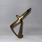 Vintage Brass Bird Sculpture Modernist Mid Century Mcm Seagull In Flight