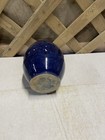 Vintage Vase Jar Pot   Dark Cobalt Blue   Ceramic   Porcelain   Candle Holder