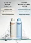 Babygo Dewy Bubble Melt Cosmetic Bottle 100ml Reusable Plastic Blue white