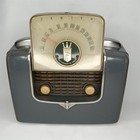 Wwii Era Bakelite Portable Am Radio Zenith Tip-top Holiday Gray 1940s