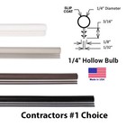 1 4  Replacement Window Kerf Slot Weatherstrip Seal Bulb  4-colors 6 Lengths 