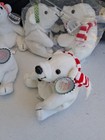 Coca-cola Holiday Bean Bag Plush 1997 Coke   Polar Bear  Lot Of  5 
