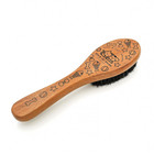 Pet Soft Brush With Wood Handle  Boar Bristles For Cats   Small Dogs - Gentle Gr