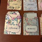  One Hand Made Junk Journal Vintage Rose Pocket With Tags           