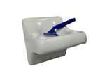 Vintage Bright White Ceramic Toothbrush Holder Tumbler Cup Tray Arctic 0190