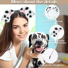 Beviliu Animals Ear Realistic Dalmatian 1 Count  pack Of 1   Pink Black White 