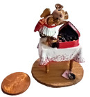 Wee Forest Folk Valentine Sampler Heart Chocolate Box Repaired Cupid Mouse Rare