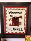 Pattern Wool Felt Channel The Flannel Outdoorsman Framed New Buttermilk Basin