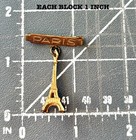 Antique Vintage Novelty Paris France Eiffel Themed Souvenir Keepsake Pin Brooch