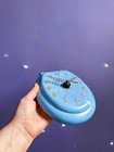 Vintage Ceramic Blue Johnny Toilet Seat Wall Clock Kitsch Washroom