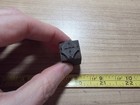 Vintage Letterpress Printing Block Geometric Design All Wood