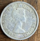 1958 Canada Silver Dollar British Columbia Totem Centennial W  Toning